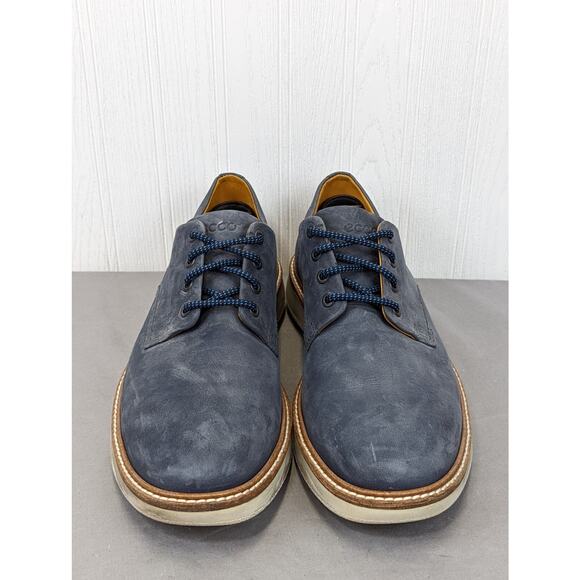 Ecco Aurora Men\'s Suede Oxford Shoes Dark Blue Size US 8.5 EU 42 main image 7